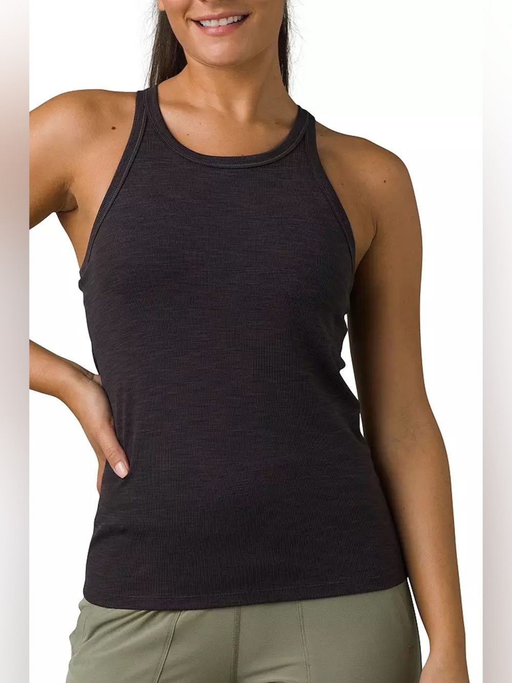 NWT Prana Becksa Support Tank “Black Heather”  Plus 1X